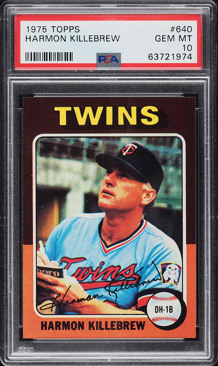 1975 Topps Harmon Killebrew #640 PSA 10 GEM MINT