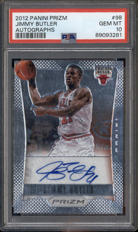 2012 Panini Prizm Autographs #98 Jimmy Butler Rookie RC Auto PSA 10