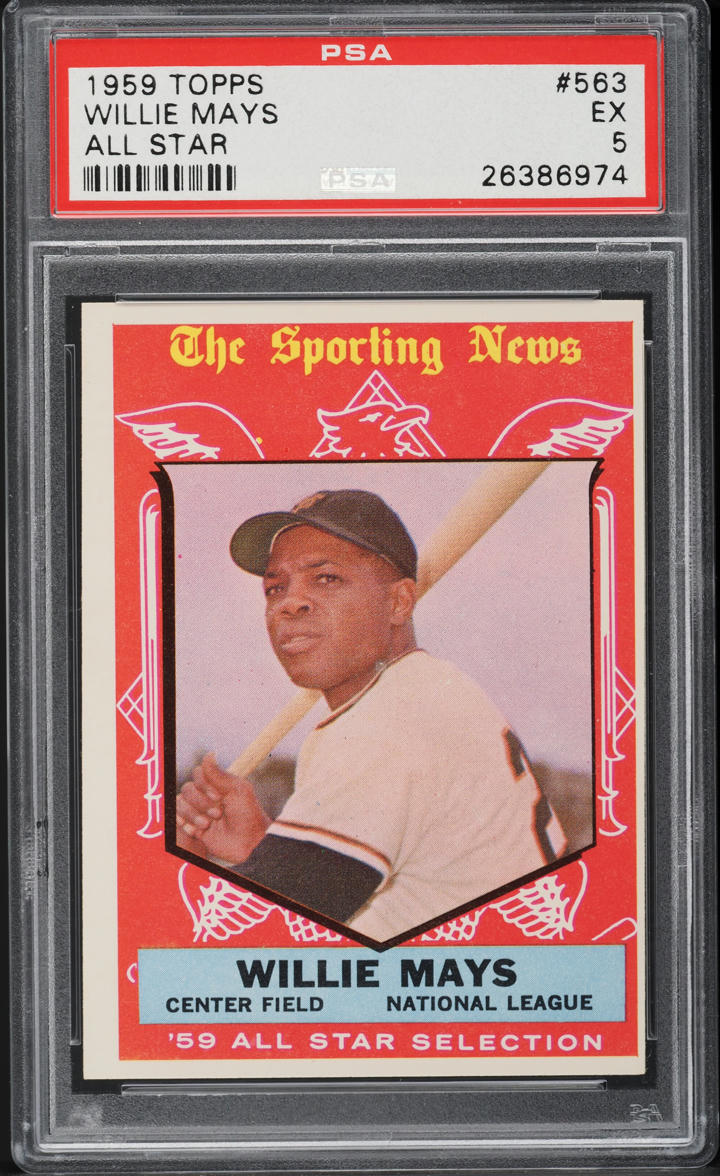 1959 Topps Willie Mays ALL-STAR #563 PSA 5 EX