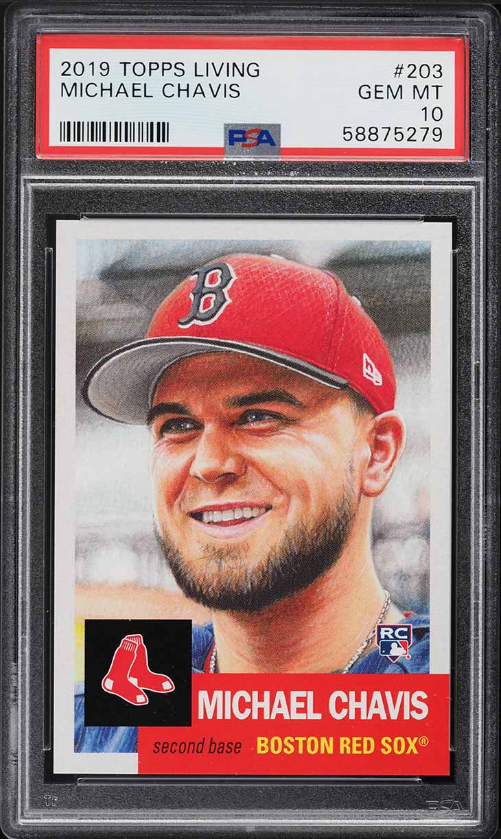 2019 Topps Living Michael Chavis ROOKIE #203 PSA 10 GEM MINT