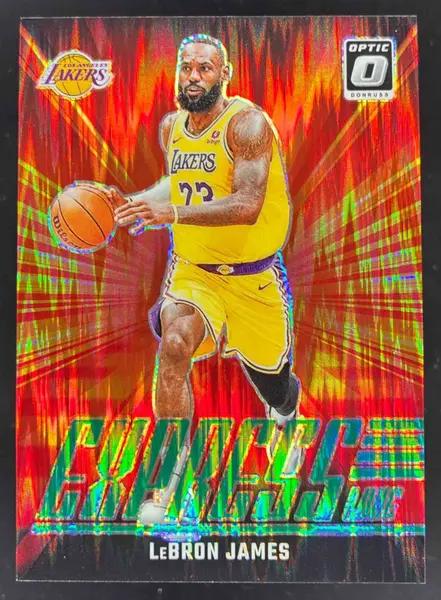 2024-25 Panini Donruss Optic Express Lane Green Shock #2 LeBron James /149