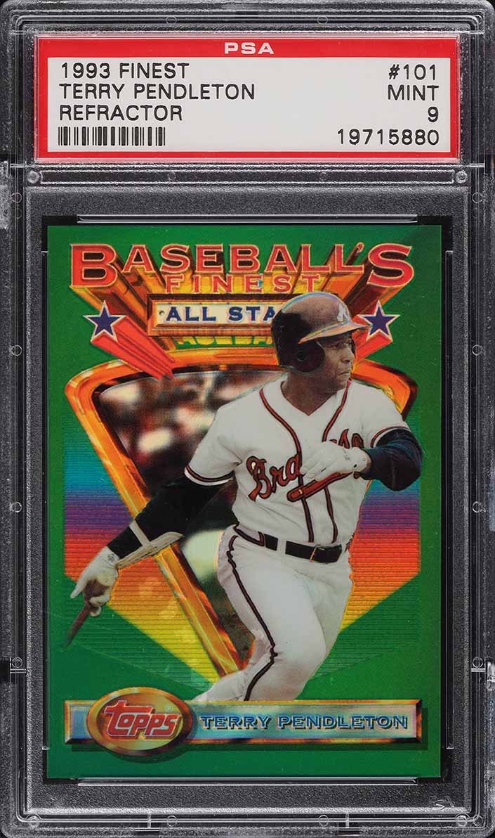1993 Finest Refractor Terry Pendleton ALL-STAR #101 PSA 9 MINT