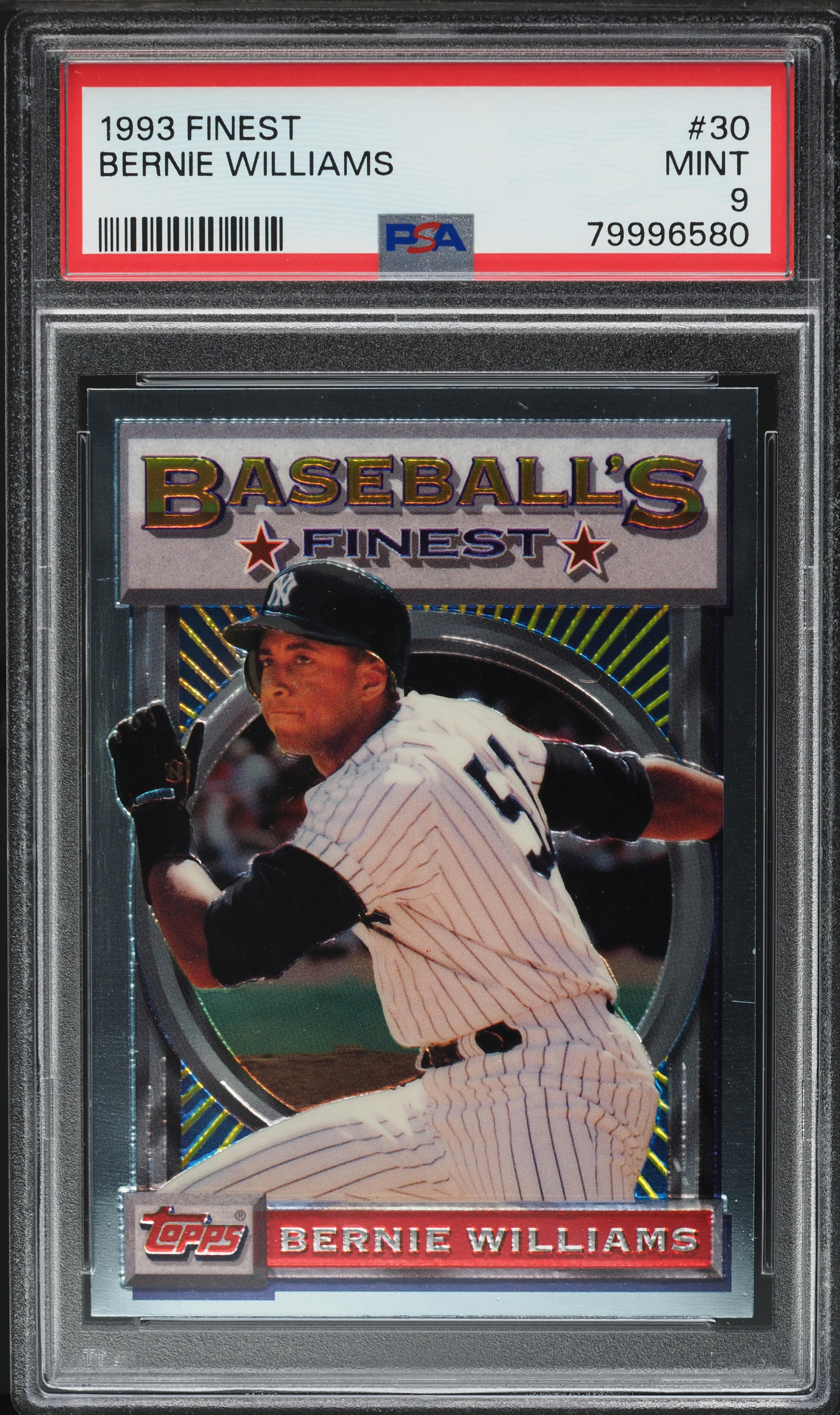 1993 Finest Bernie Williams #30 PSA 9 MINT