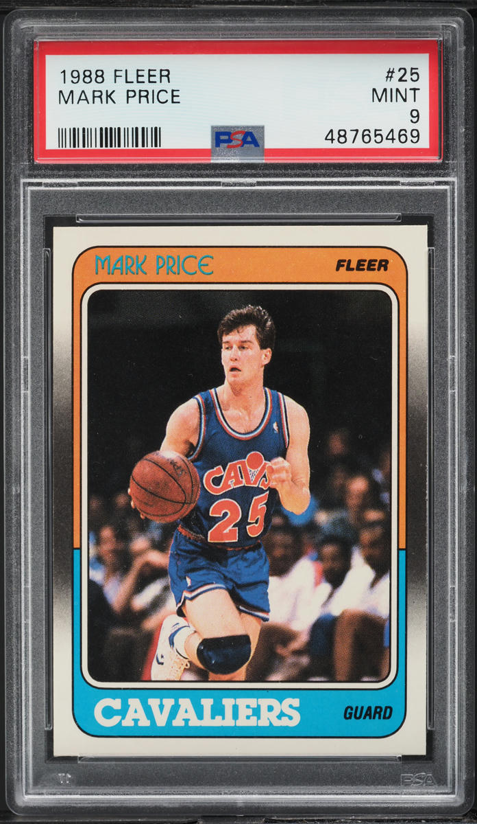 1988 Fleer Basketball Mark Price ROOKIE #25 PSA 9 MINT