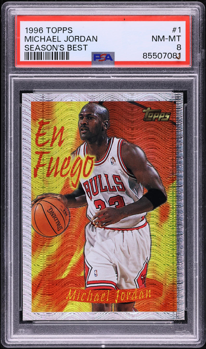 1996 Topps Season's Best Michael Jordan #1 PSA 8 NM-MT