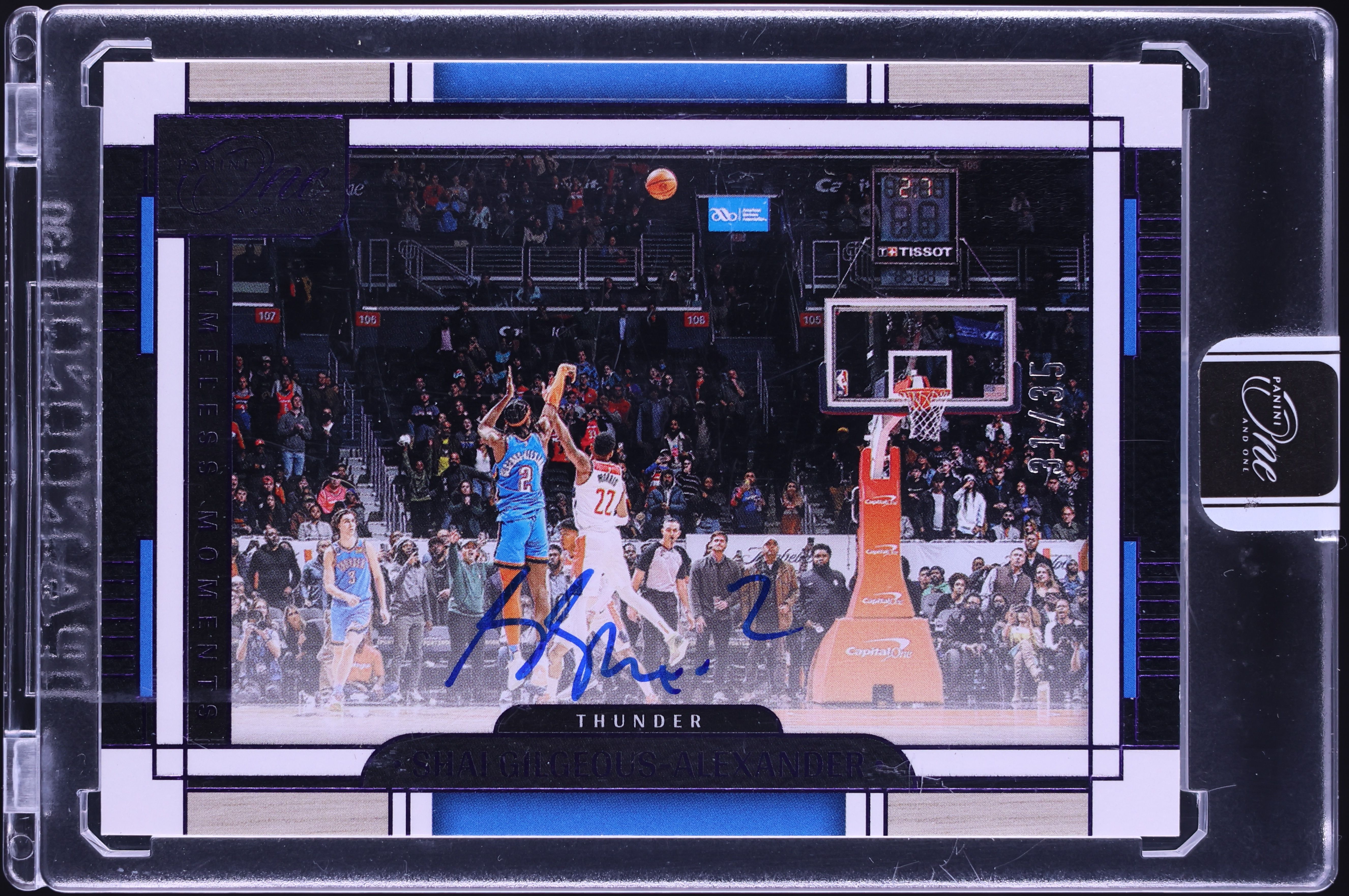 2023 Panini One And One Timeless Moments Purple Shai Gilgeous-Alexander AUTO /35