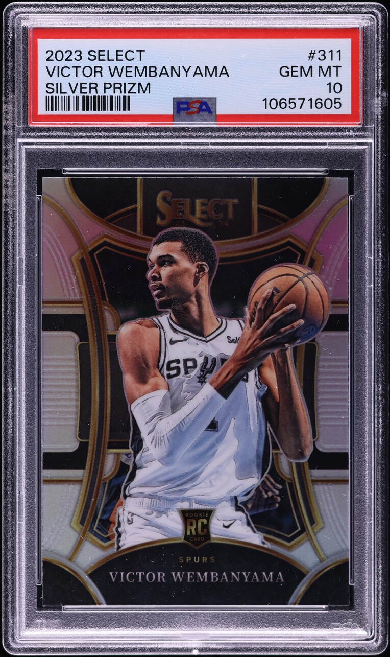 2023 Select Mezzanine Silver Prizm Victor Wembanyama ROOKIE #311 PSA 10 GEM MINT