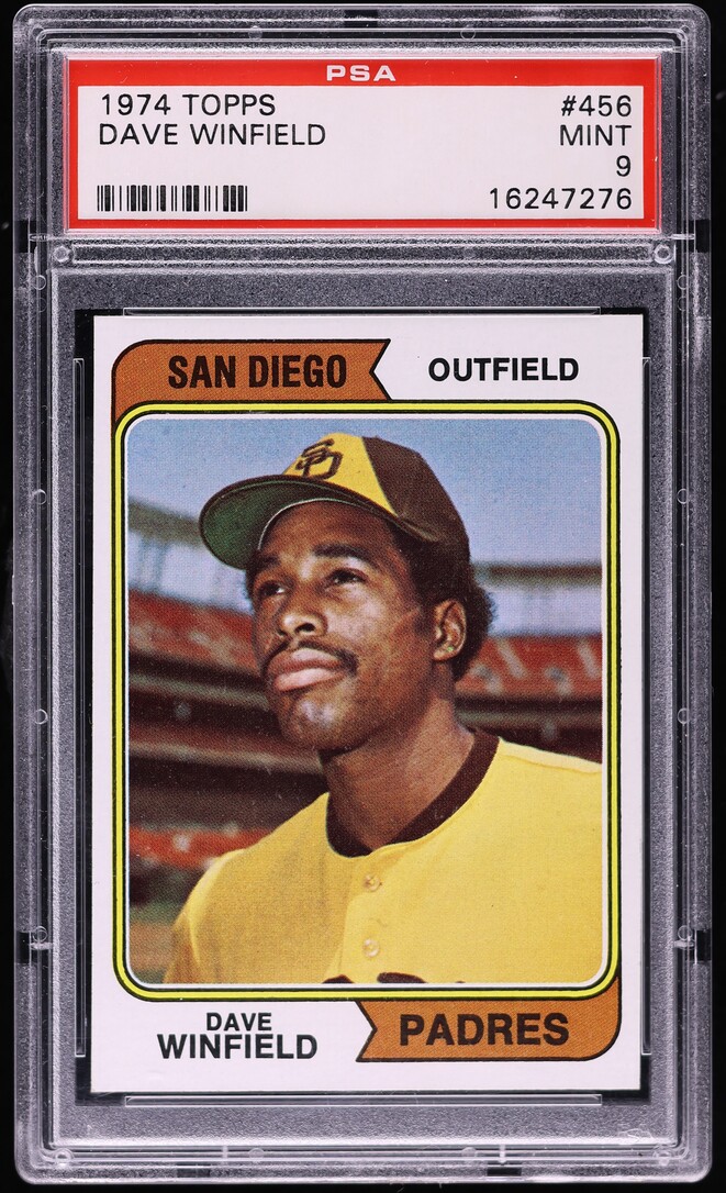 1974 Topps Dave Winfield ROOKIE #456 PSA 9 MINT