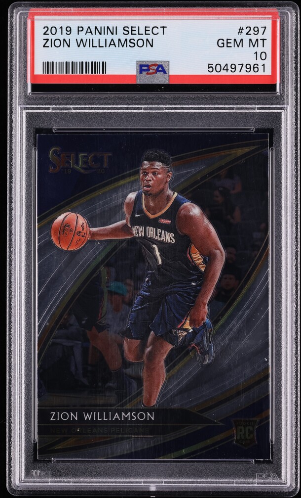 2019 Select Courtside Zion Williamson ROOKIE #297 PSA 10 GEM MINT