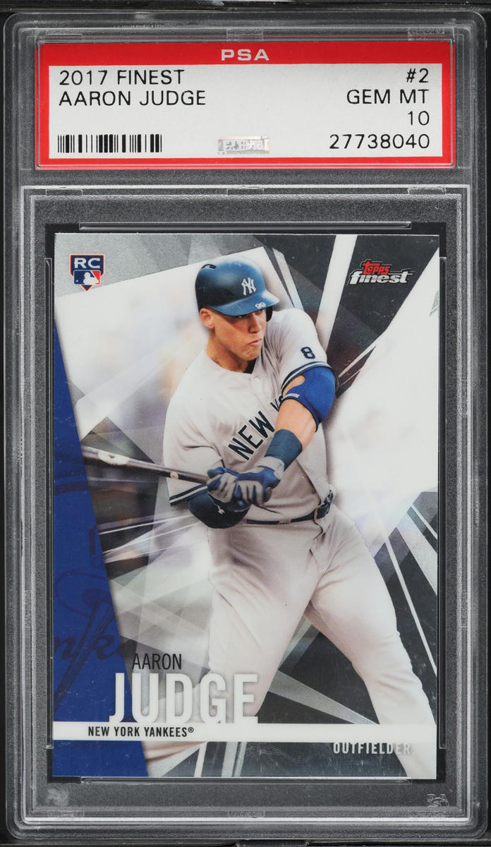 2017 Finest Aaron Judge ROOKIE #2 PSA 10 GEM MINT