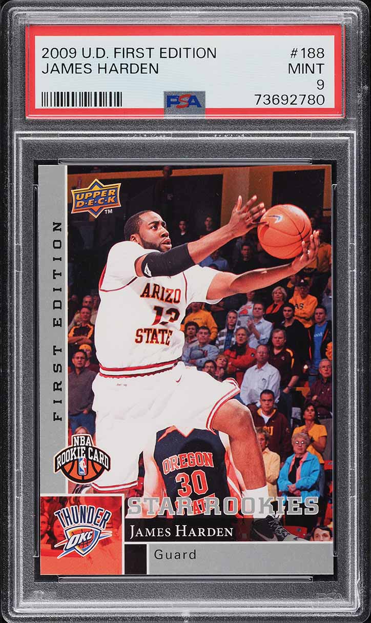 2009 Upper Deck First Edition James Harden ROOKIE #188 PSA 9 MINT