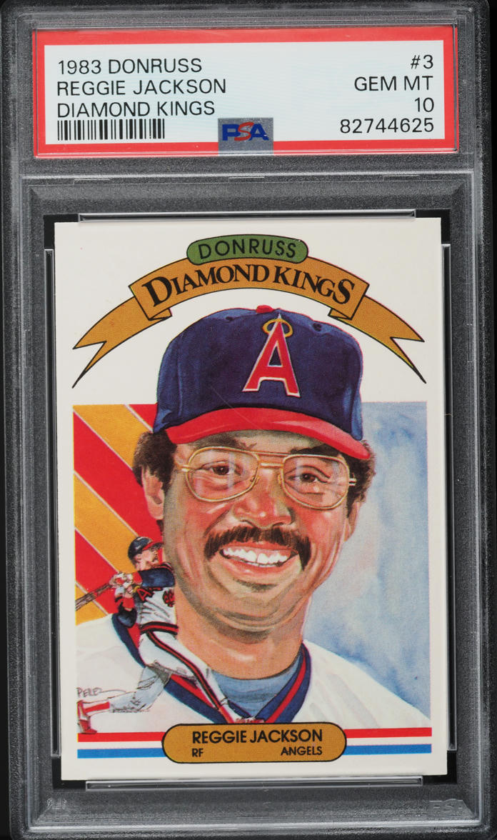 1983 Donruss Diamond Kings Reggie Jackson #3 PSA 10 GEM MINT