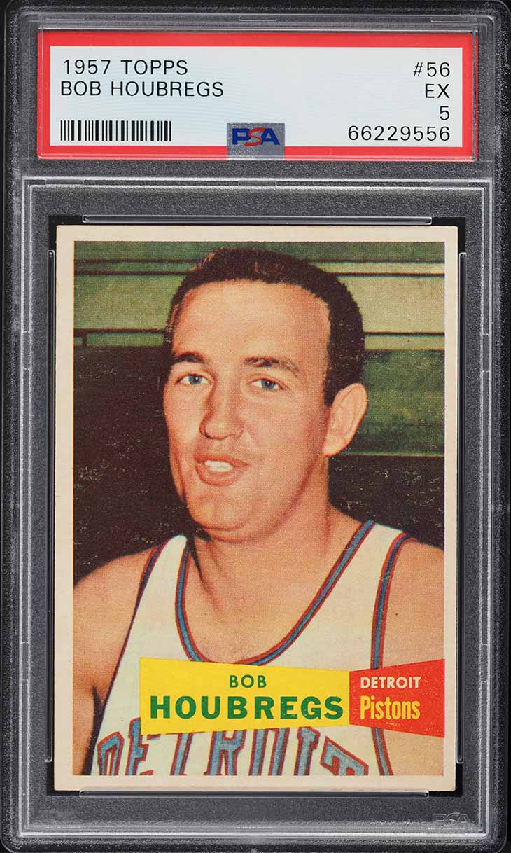 1957 Topps Basketball Bob Houbregs #56 PSA 5 EX