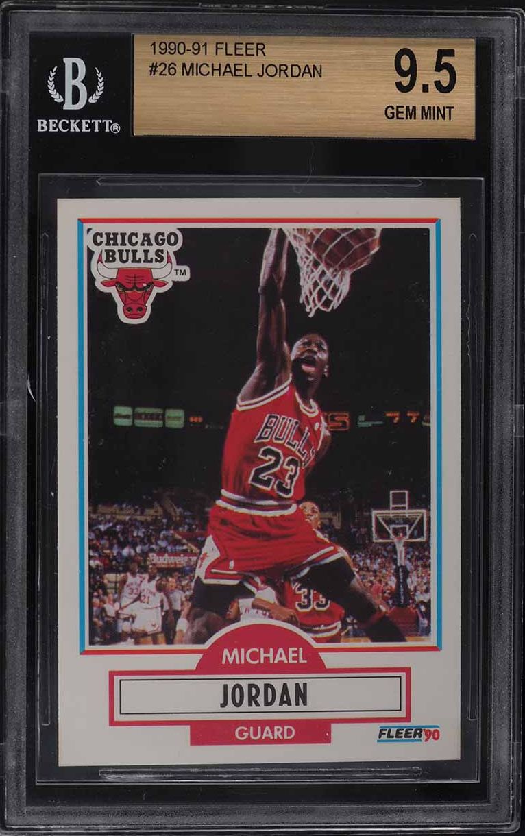 1990 Fleer Basketball Michael Jordan #26 BGS 9.5 GEM MINT