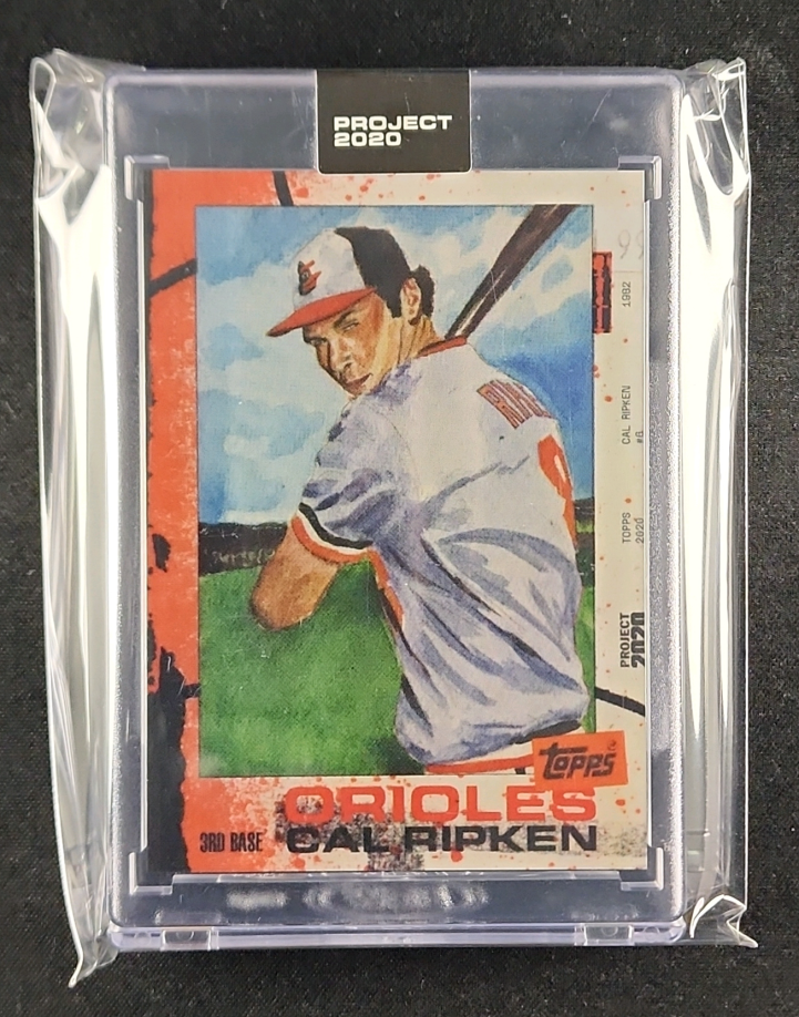 2020 Topps Project 2020 By Jacob Rochester Cal Ripken Jr. #20 MBA AUTH