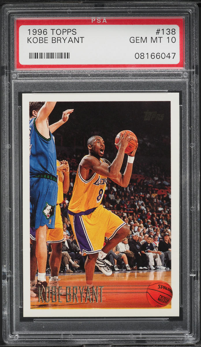 1996 Topps Basketball Kobe Bryant ROOKIE #138 PSA 10 GEM MINT