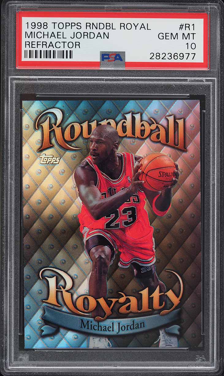 1998 Topps Roundball Royalty Refractor Michael Jordan #R1 PSA 10 GEM MINT