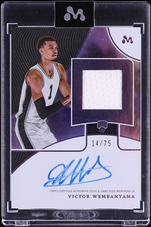 2023 Topps Mercury French Language Victor Wembanyama ROOKIE PATCH AUTO /75 #WAR-4B