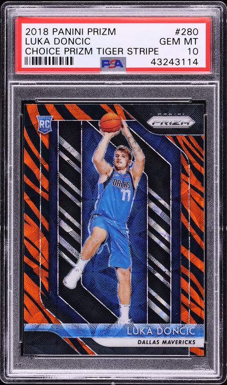 Luka Doncic 2018 Prizm #280 Choice Tiger Stripe /(SSP) Price