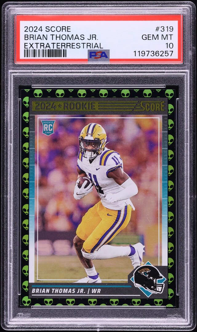 2024 Score Extraterrestrial Brian Thomas Jr. ROOKIE #319 PSA 10 GEM MINT