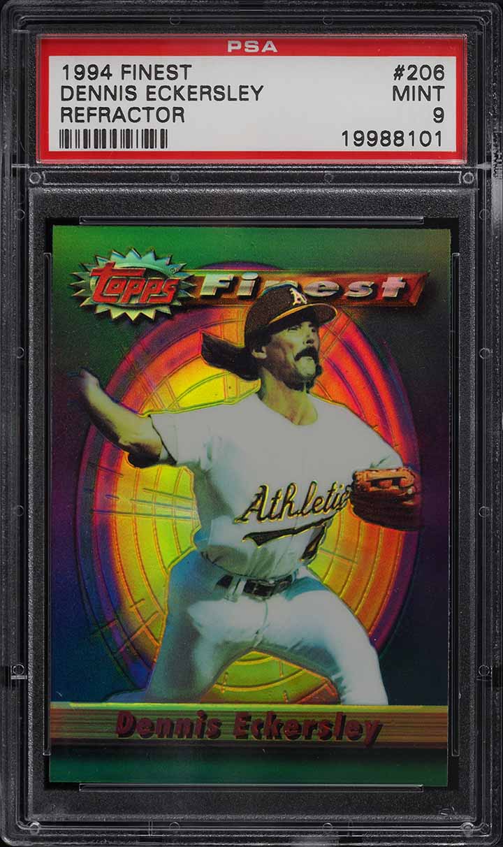 1994 Finest Refractor Dennis Eckersley #206 PSA 9 MINT