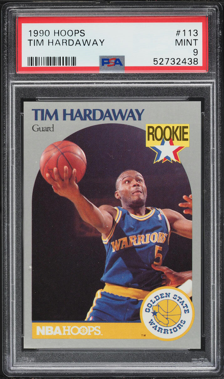 1990 Hoops Tim Hardaway ROOKIE #113 PSA 9 MINT