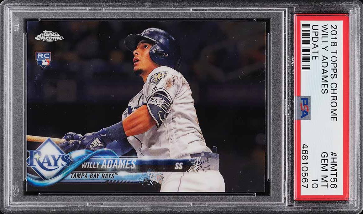 2018 Topps Chrome Update Willy Adames ROOKIE RC #HMT56 PSA 10 GEM MINT