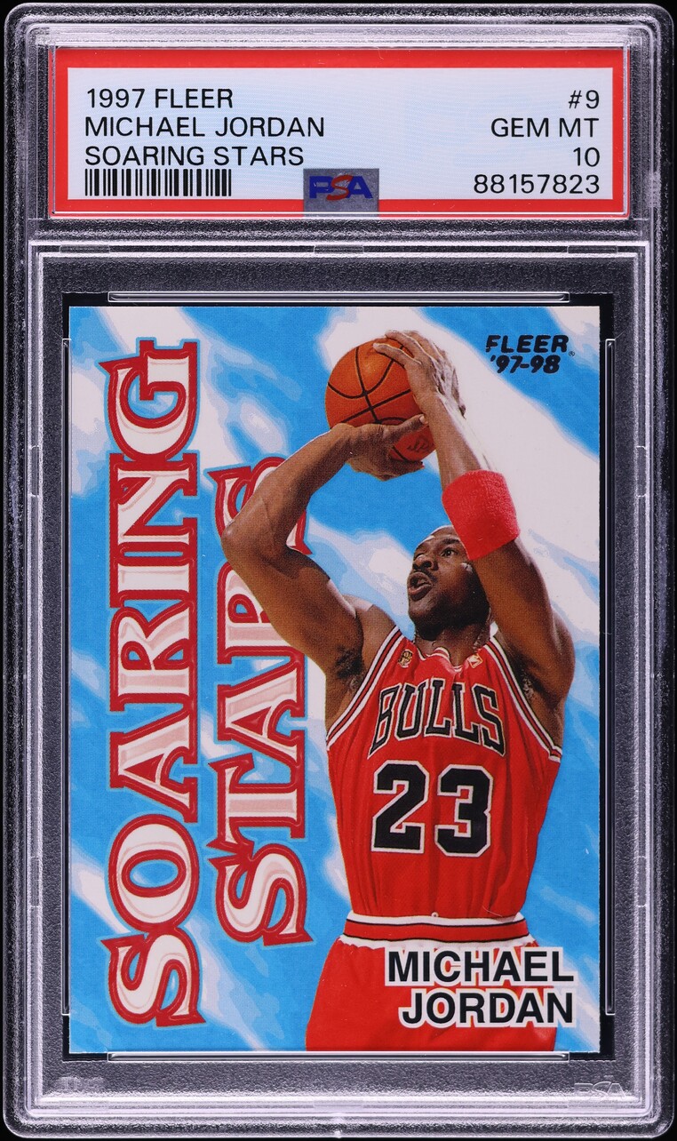 1997 Fleer Soaring Stars Michael Jordan #9 PSA 10 GEM MINT