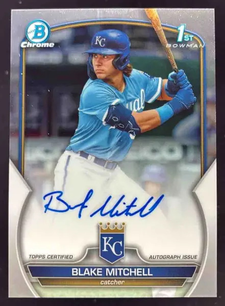 2023 Bowman Draft Chrome Autographs #CDA-BMI Blake Mitchell RC Auto