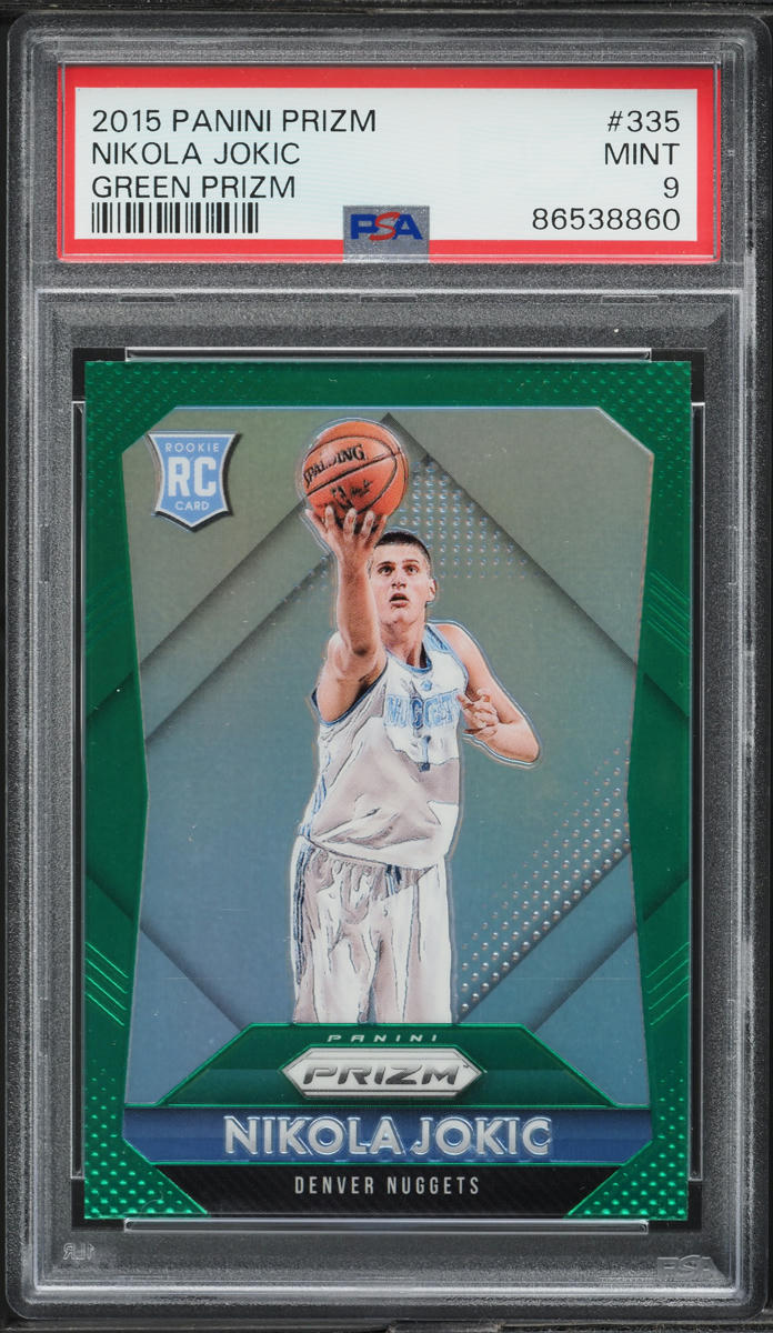 2015 Panini Prizm Green Nikola Jokic ROOKIE #335 PSA 9 MINT