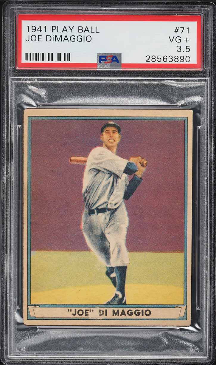 1941 Play Ball Joe DiMaggio #71 PSA 3.5 VG+