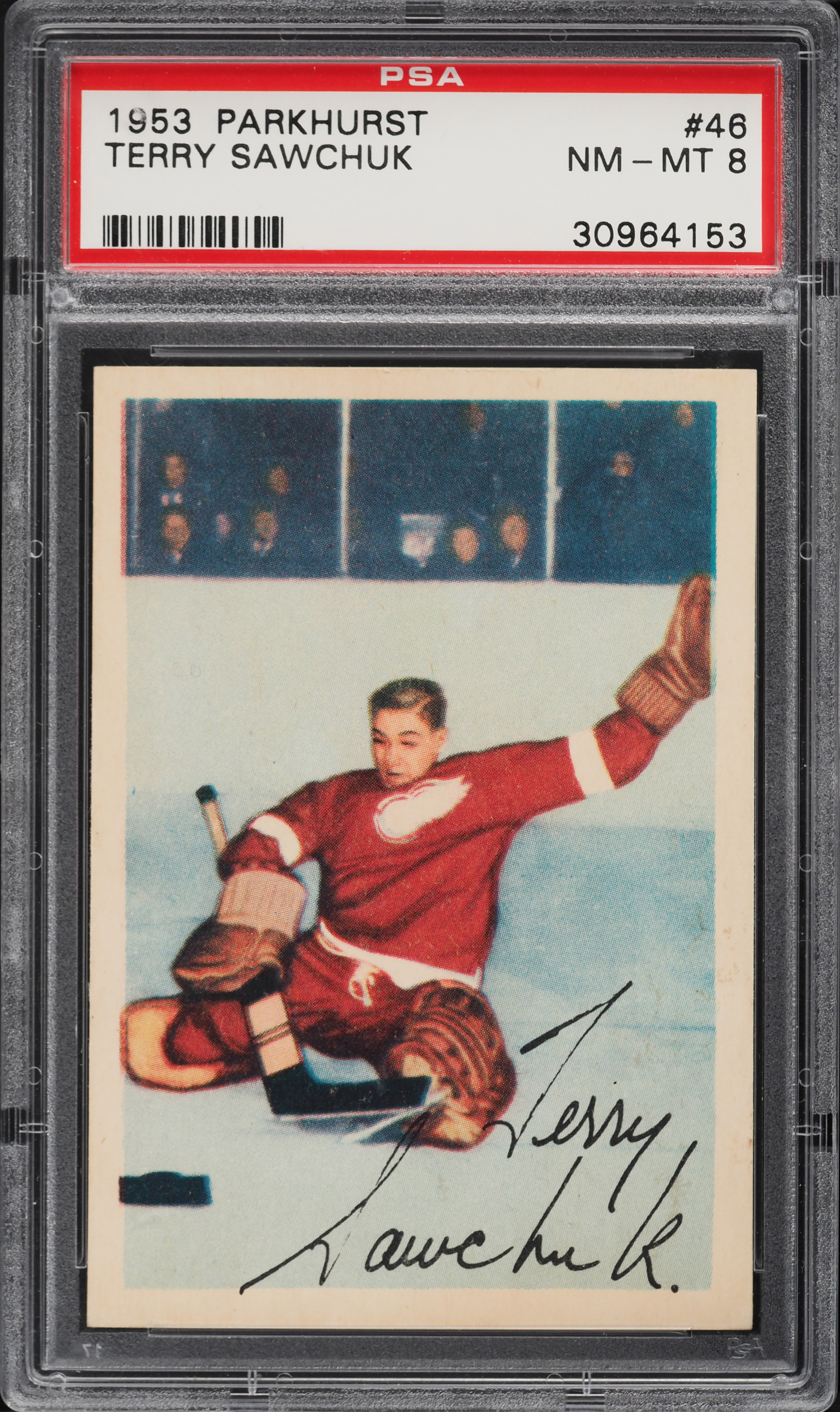 1953 Parkhurst Terry Sawchuk #46 PSA 8 NM-MT