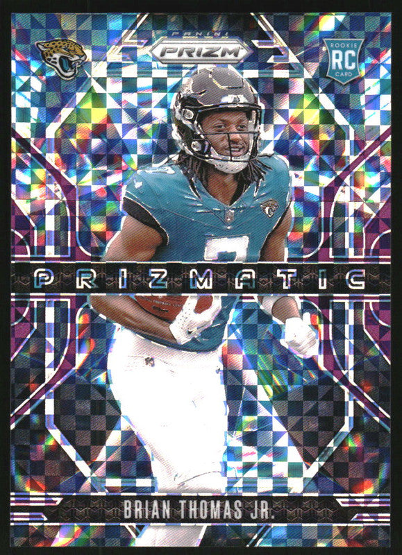 2024 Panini Prizm Prizmatic Purple Power #19 Brian Thomas Jr. RC /49