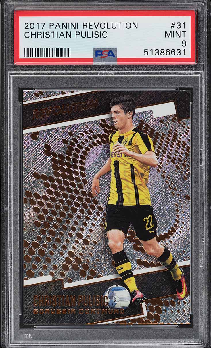 2017 Panini Revolution Christian Pulisic ROOKIE #31 PSA 9 MINT