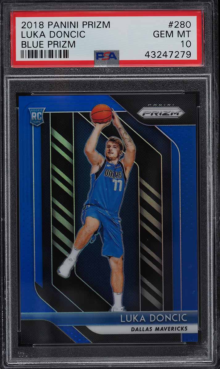 2018 Panini Prizm Blue Luka Doncic ROOKIE /199 #280 PSA 10 GEM MINT