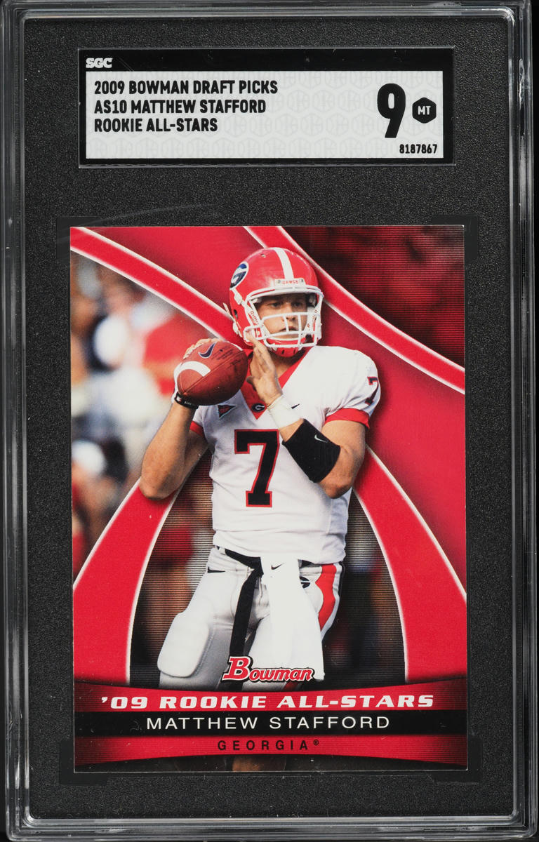 Matthew Stafford #AS10 2009 Bowman Draft Picks Football '09 Rookie All-Stars