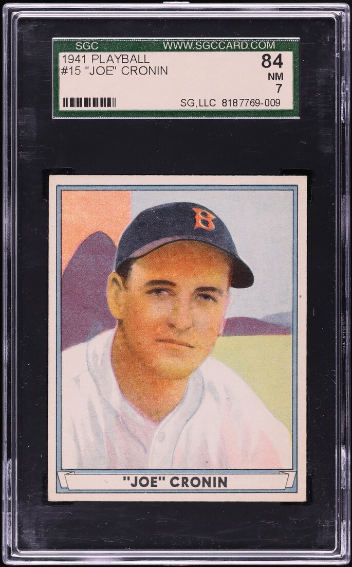 1941 Playball Joe Cronin #15 SGC 7 NRMT