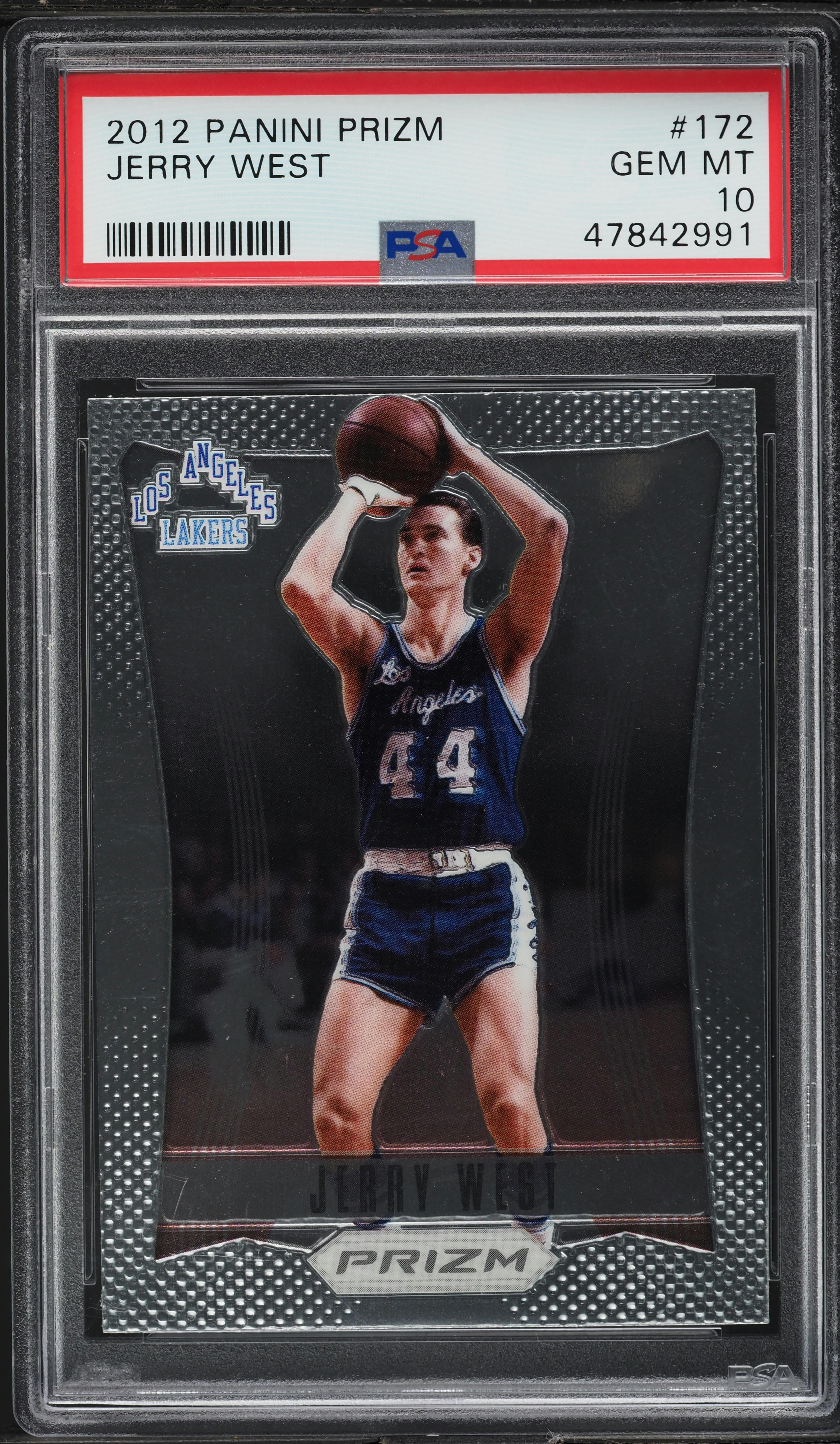 2012 Panini Prizm Jerry West #172 PSA 10 GEM MINT