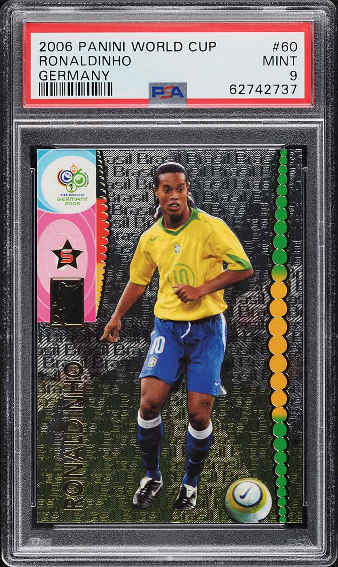 2006 Panini World Cup Germany Ronaldinho #60 PSA 9 MINT