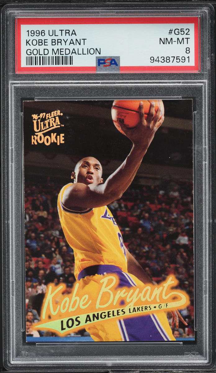1996 Ultra Gold Medallion Kobe Bryant ROOKIE #G-52 PSA 8 NM-MT