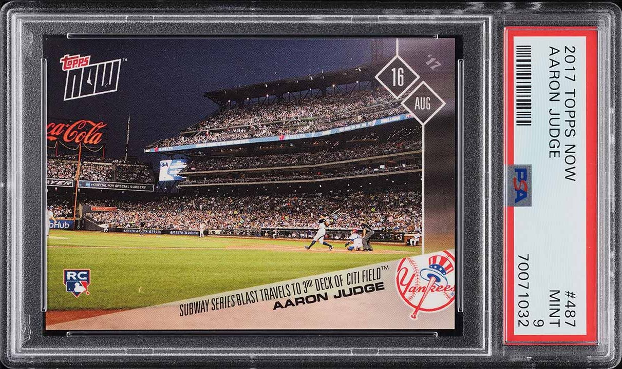 2017 Topps Now Aaron Judge ROOKIE #487 PSA 9 MINT