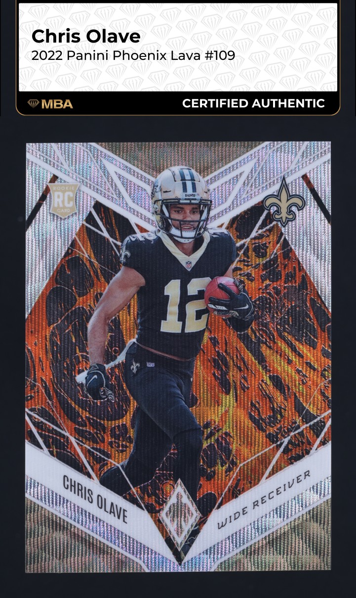 2022 Panini Phoenix Lava Chris Olave ROOKIE /175 #109 MBA AUTH