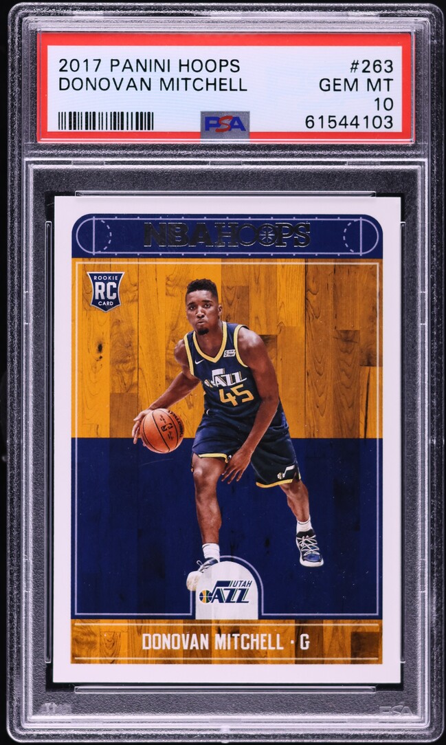 2017 Hoops Donovan Mitchell ROOKIE #263 PSA 10 GEM MINT