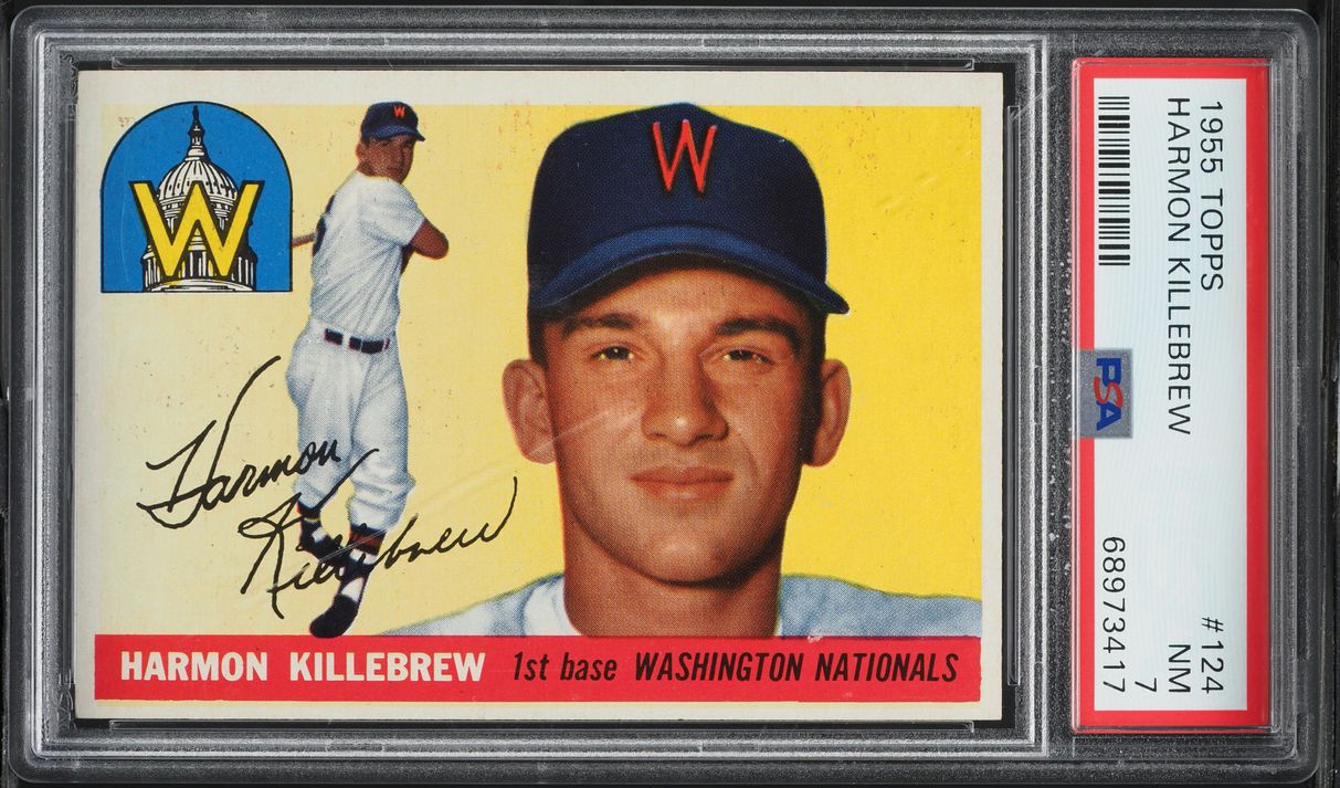 1955 Topps Harmon Killebrew ROOKIE #124 PSA 7 NRMT