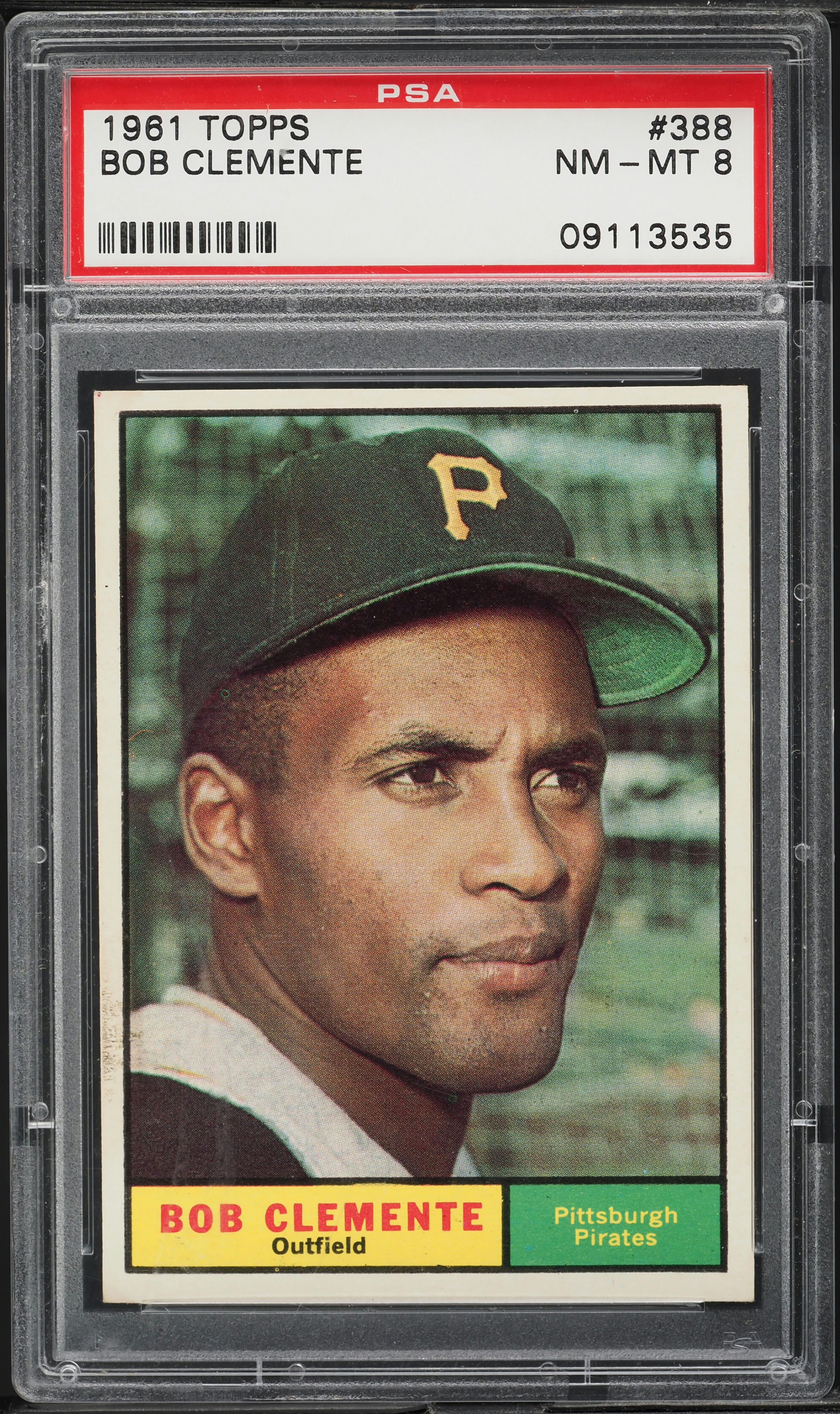 1961 Topps Roberto Clemente #388 PSA 8 NM-MT