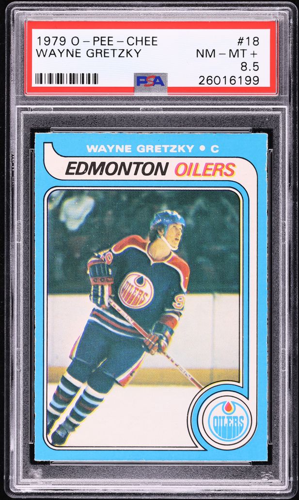 1979 O-Pee-Chee Hockey Wayne Gretzky ROOKIE #18 PSA 8.5 NM-MT+