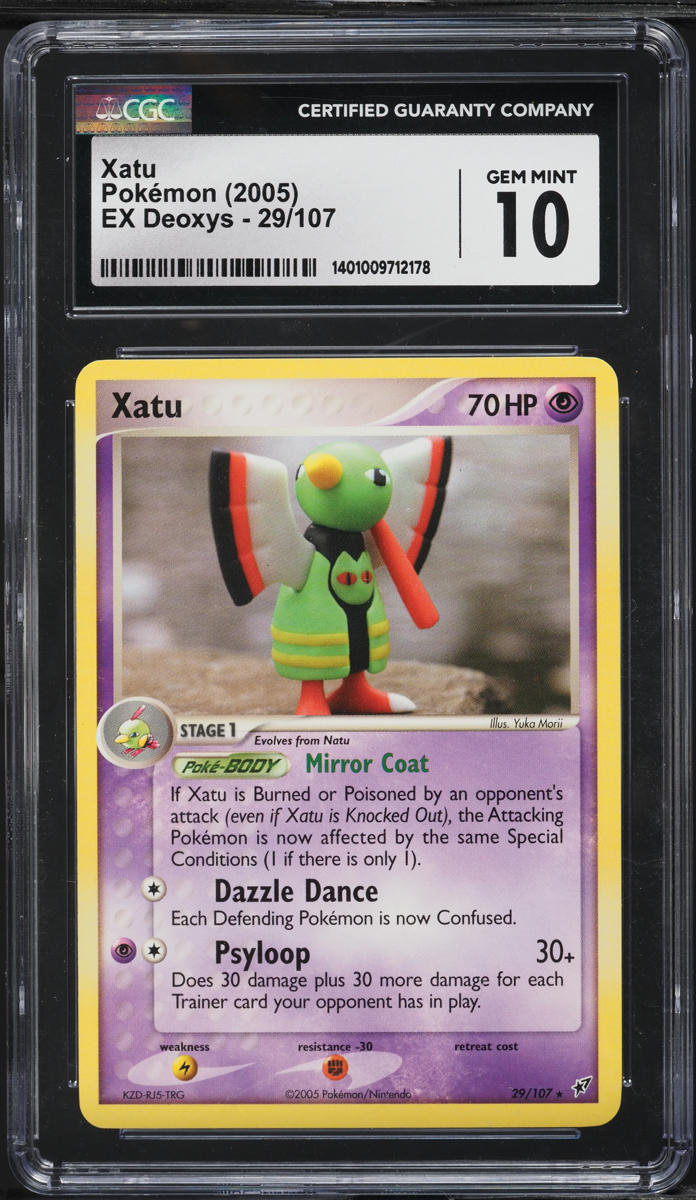 2005 Pokemon EX Deoxys Xatu #29 CGC 10 GEM MINT