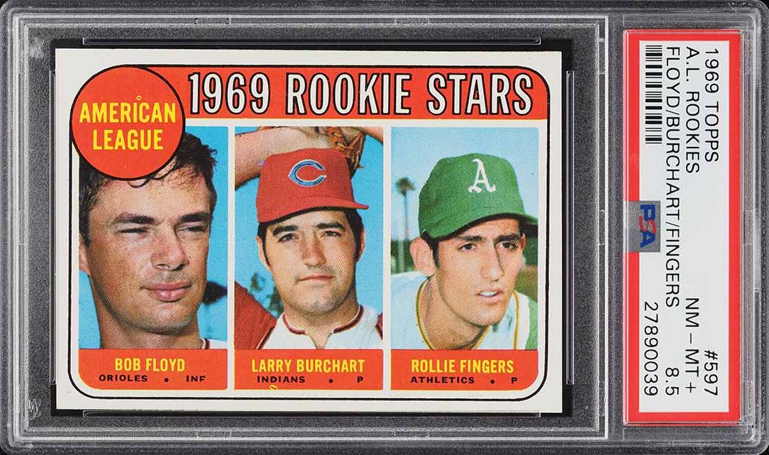 1969 Topps Rollie Fingers ROOKIE #597 PSA 8.5 NM-MT+