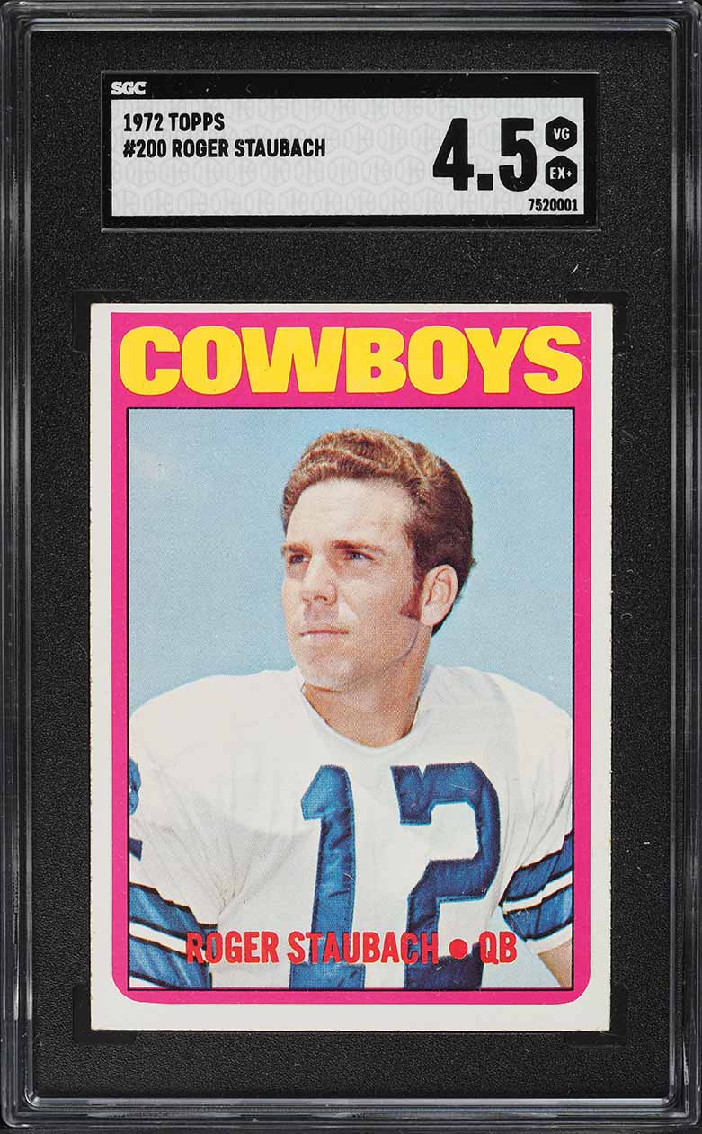 1972 Topps Football Roger Staubach ROOKIE #200 SGC 4.5 VGEX+
