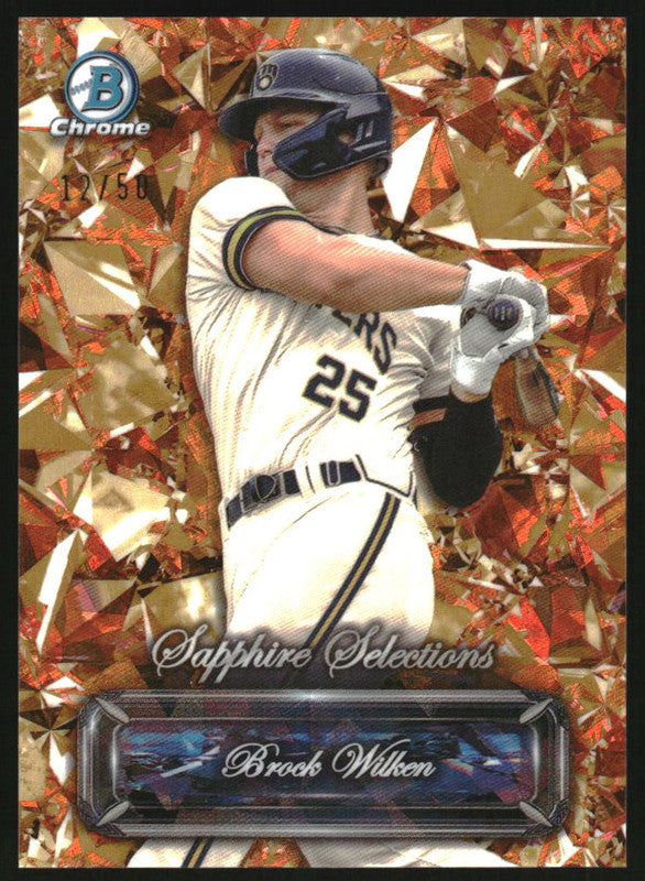 2024 Bowman Sapphire Sapphire Selections Gold Refractors #BSS-3 Brock Wilken /50